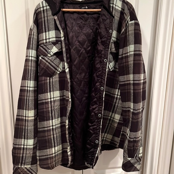AQUA Men's plaid shirt, jacket, excellent condition XXL - Picture 1 of 7